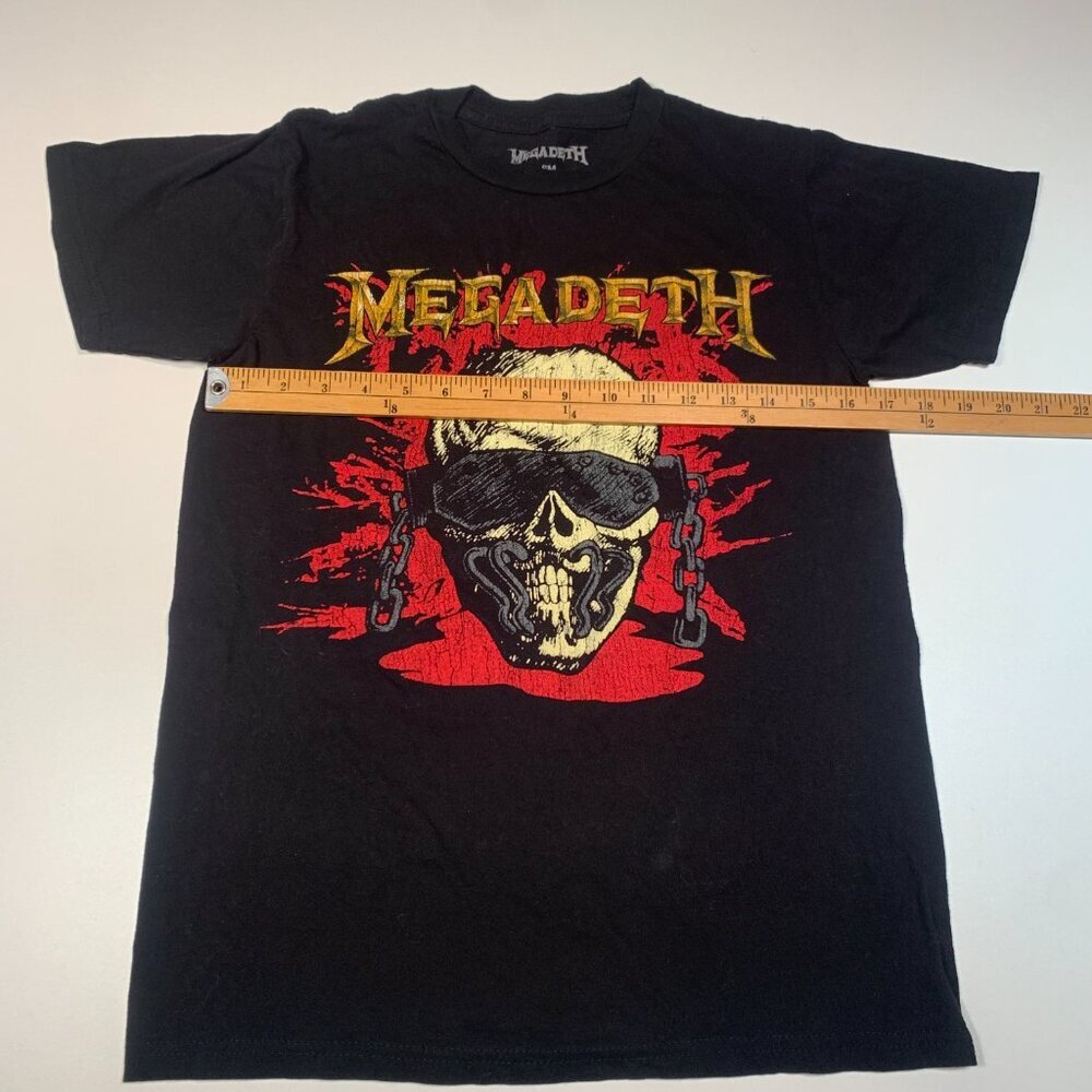 Megadeth Band T-Shirt Small Black Graphic Skull Metal Rock Tee Licensed Merch - Picture 6 of 7